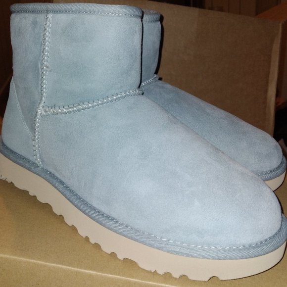 Ugg Shoes - New Ugg W Classic Mini II Powder Blue Size 8